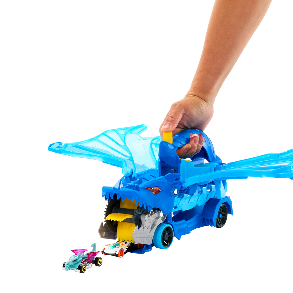 Hot Wheels City: Transporter samochodowy Smok - Mattel kép 2