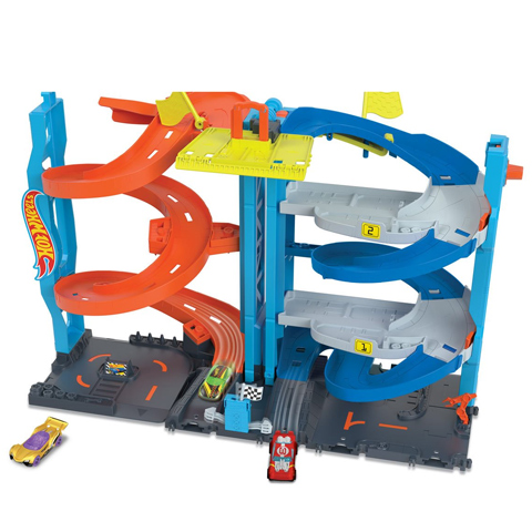 Hot Wheels City: Zestaw do zabawy 2 w 1 Wieża Wyścigowa – Mattel kép 3
