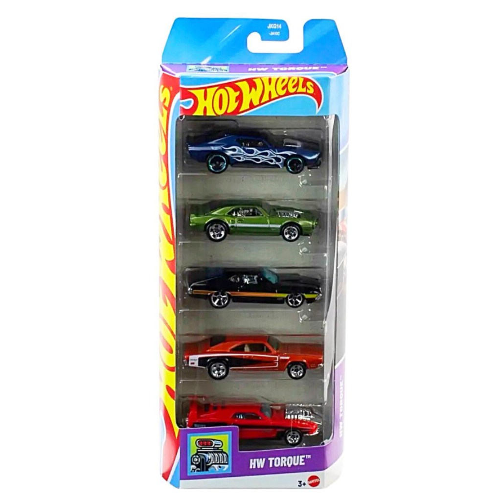 Hot Wheels HW Torque zestaw 5 samochodzików w skali 1:64 – Mattel kép 1