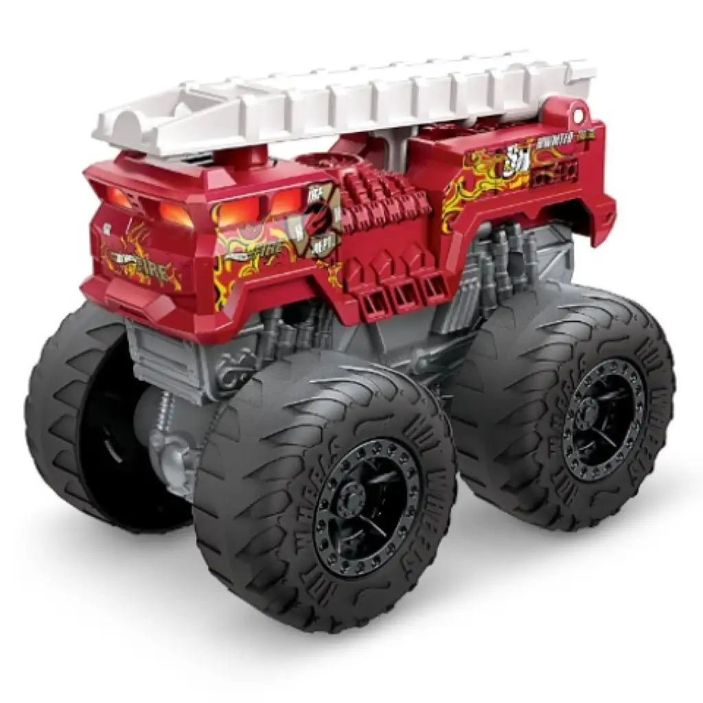 Hot Wheels Monster Trucks: Roarin’ Wreckers samochodzik z efektami świetlnymi i dźwiękowymi 1/43 - Mattel kép 2