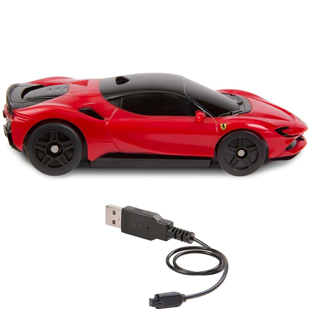 Hot Wheels: Samochodzik zdalnie sterowany RC Ferrari 1/64 - Mattel kép 4