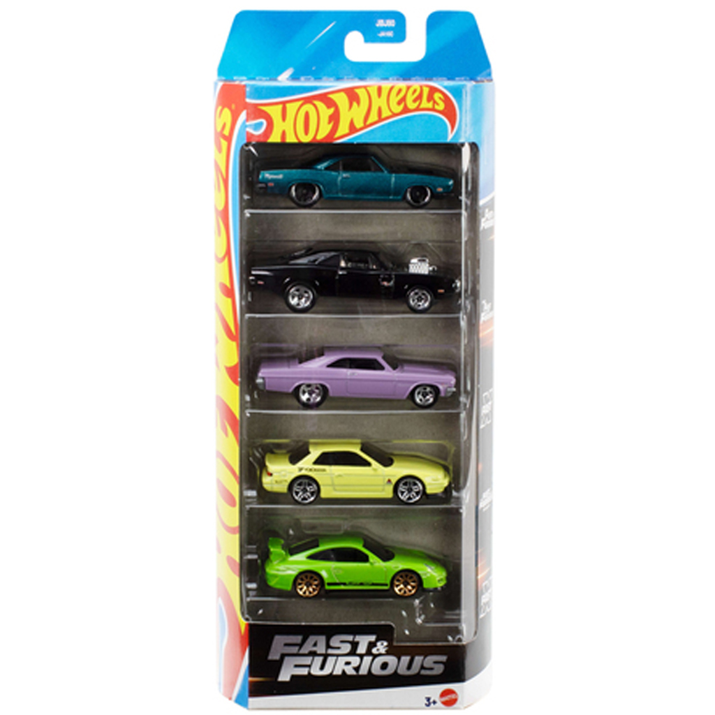 Hot Wheels: Szybcy i Wściekli zestaw 5 samochodzików 1/64 – Mattel kép 1