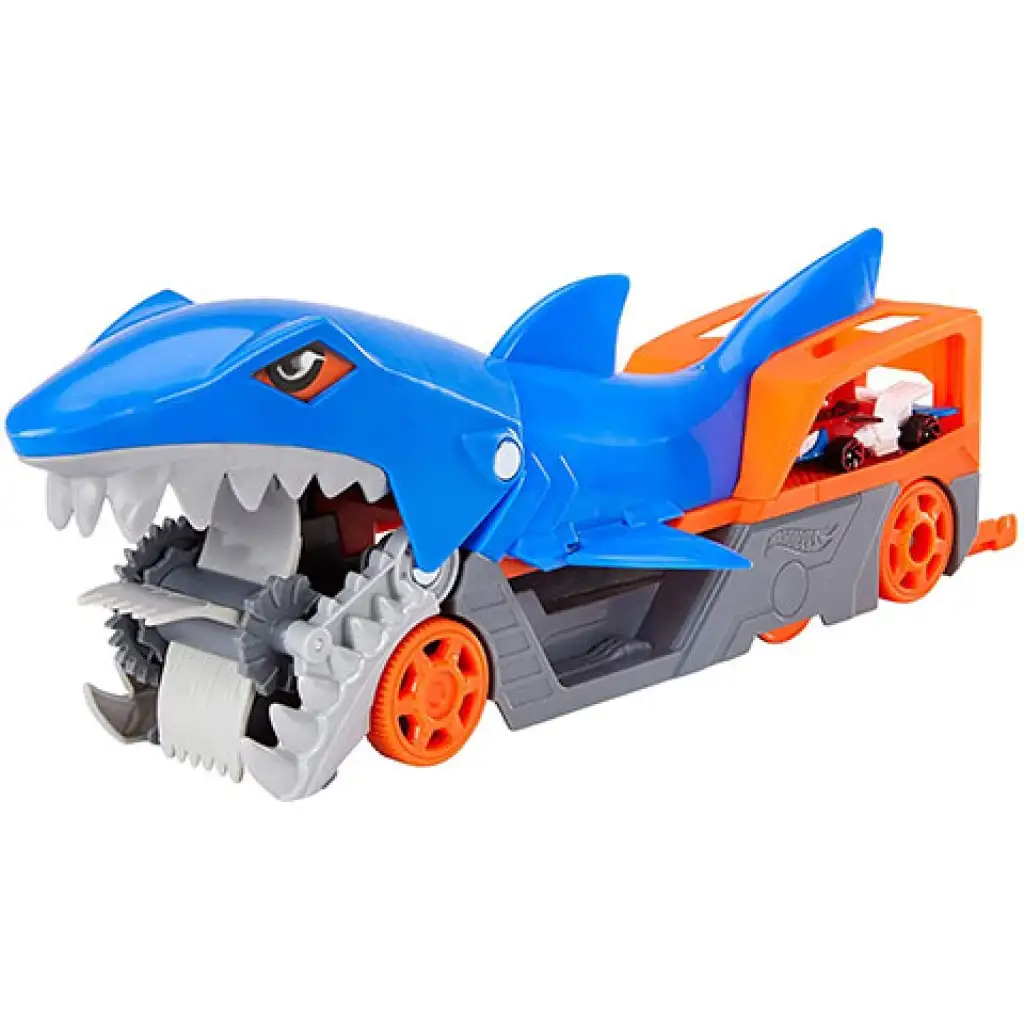 Hot Wheels: Zestaw do zabawy z rekinem pożerającym samochody z małym samochodzikiem - Mattel kép 4