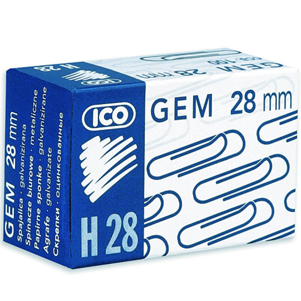 ICO: Spinacze 28 mm, 100 sztuk kép 1