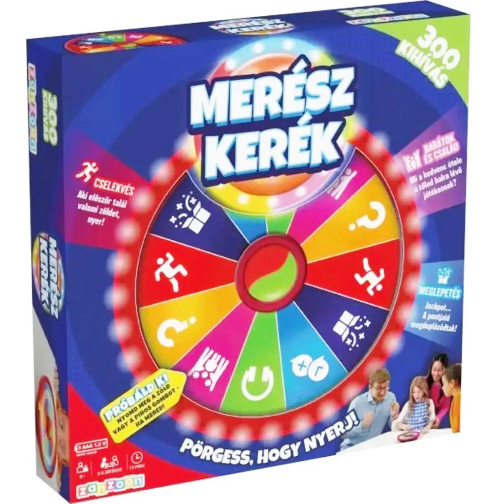 Interaktywna rodzinna gra planszowa "Merészkerék" kép 1