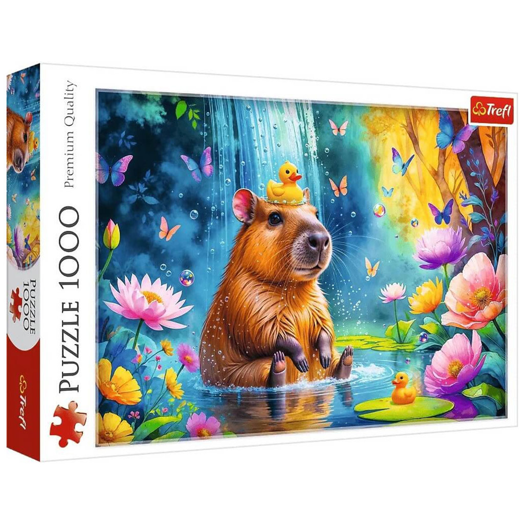 Kapibara w wodzie, puzzle 1000 elementów - Trefl kép 1