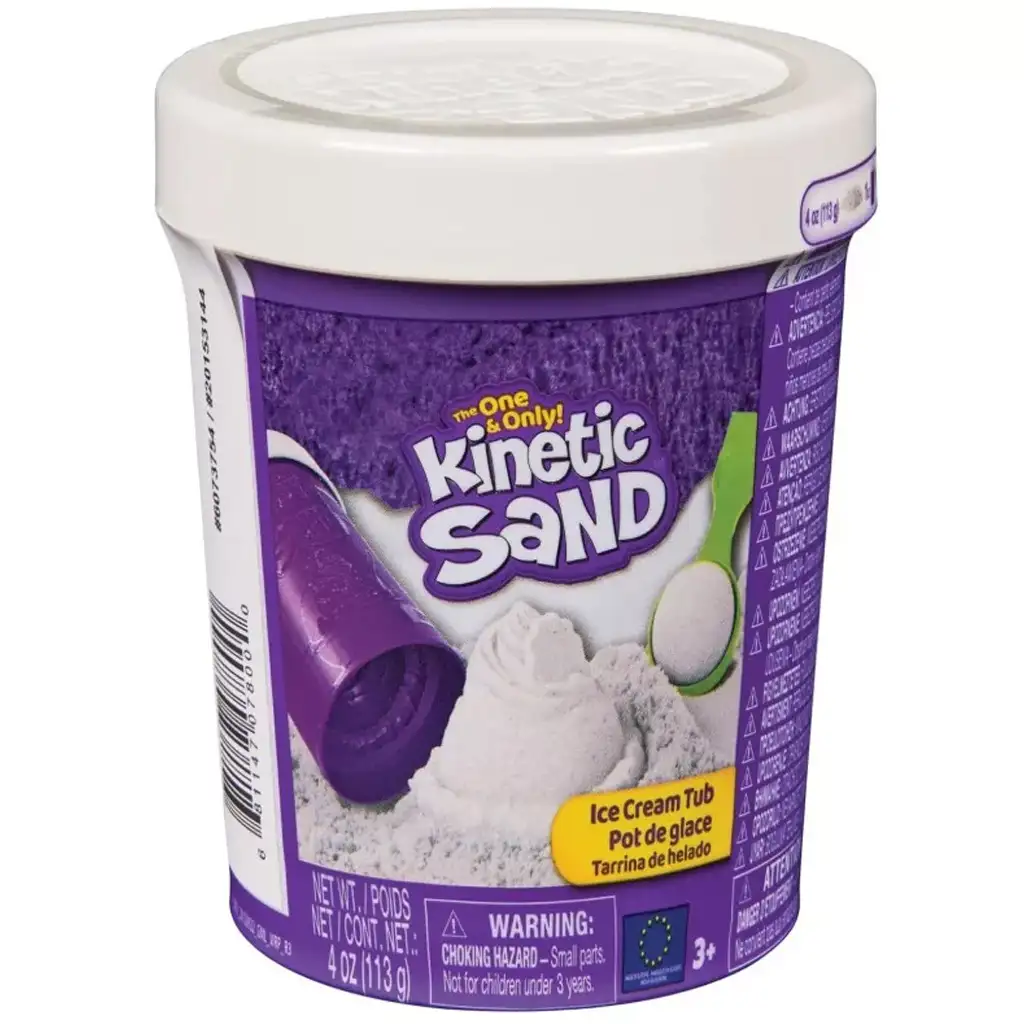 Kinetic Sand: Pudełko lodów z białym piaskiem kinetycznym - Spin Master kép 1