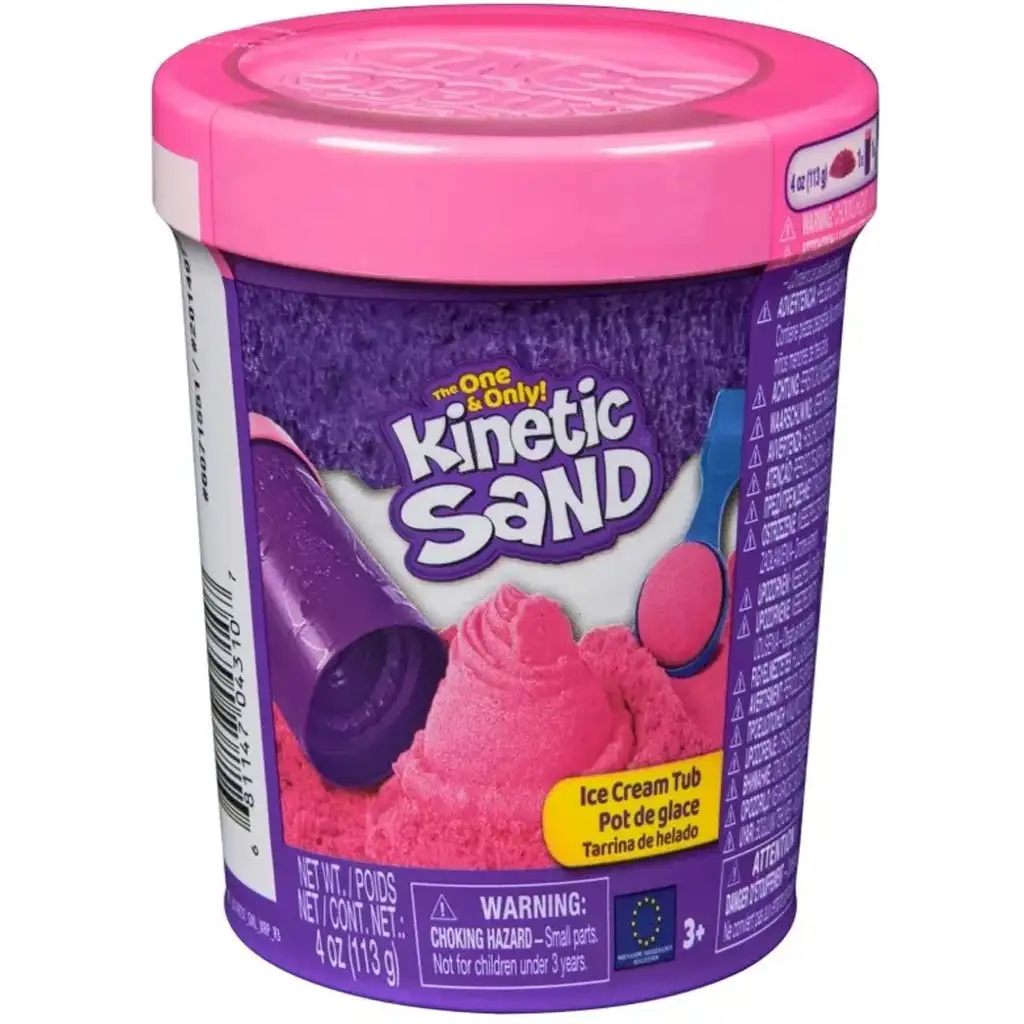Kinetic Sand: Pudełko lodów z różowym piaskiem kinetycznym - Spin Master kép 1