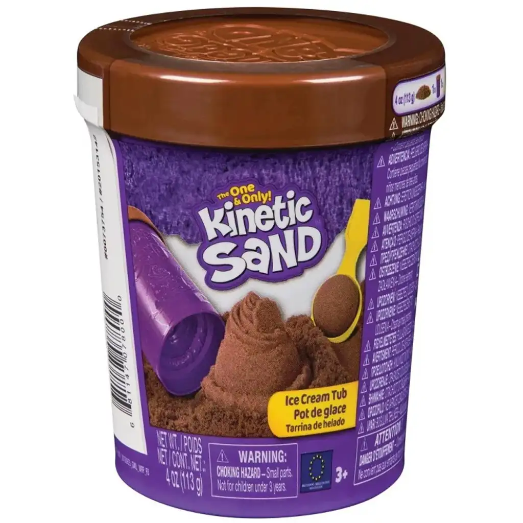 Kinetic Sand: Pudełko lodowe z brązową piaskoliną – Spin Master kép 1