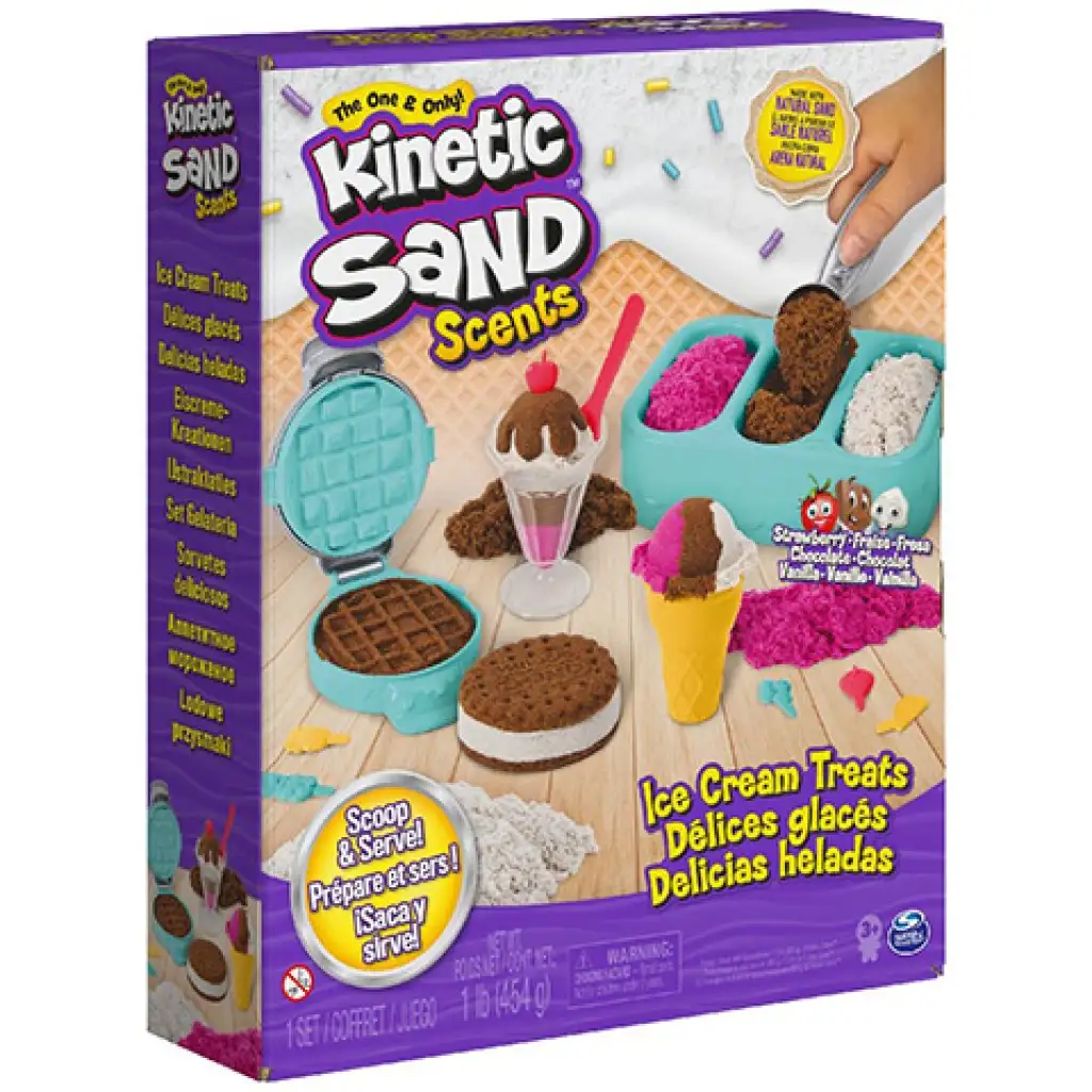 Kinetic Sand: Scents zestaw do robienia lodów 454g - Spin Master kép 1