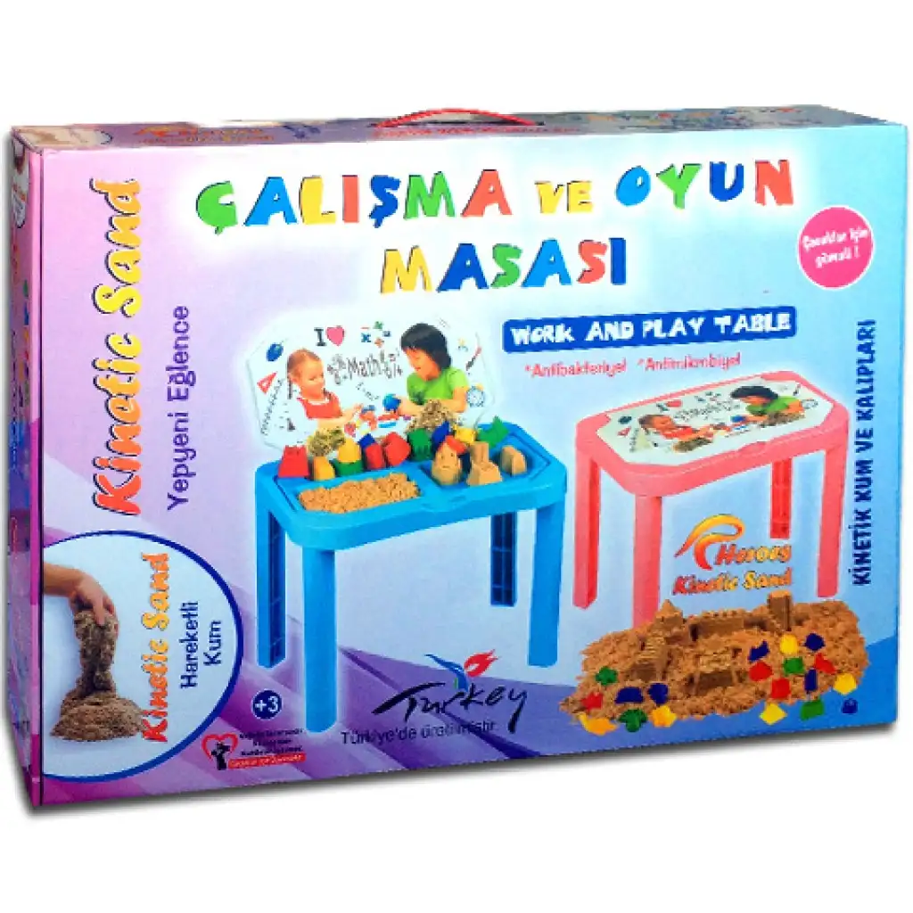 Kinetic Sand: Stół do modelowania piasku w 2 kolorach kép 1