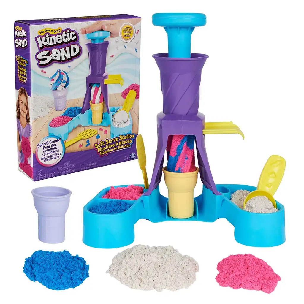 Kinetic Sand: Zestaw do robienia lodów z piasku kinetycznego 396g - Spin Master kép 1