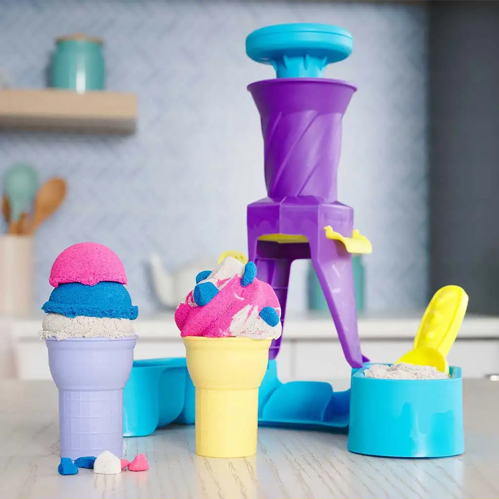 Kinetic Sand: Zestaw do robienia lodów z piasku kinetycznego 396g - Spin Master kép 4
