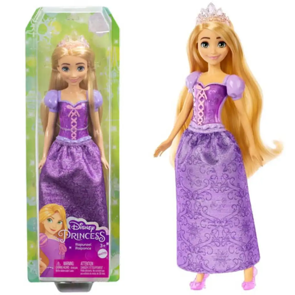Księżniczki Disneya: Lśniąca księżniczka Roszpunka - Mattel kép 1