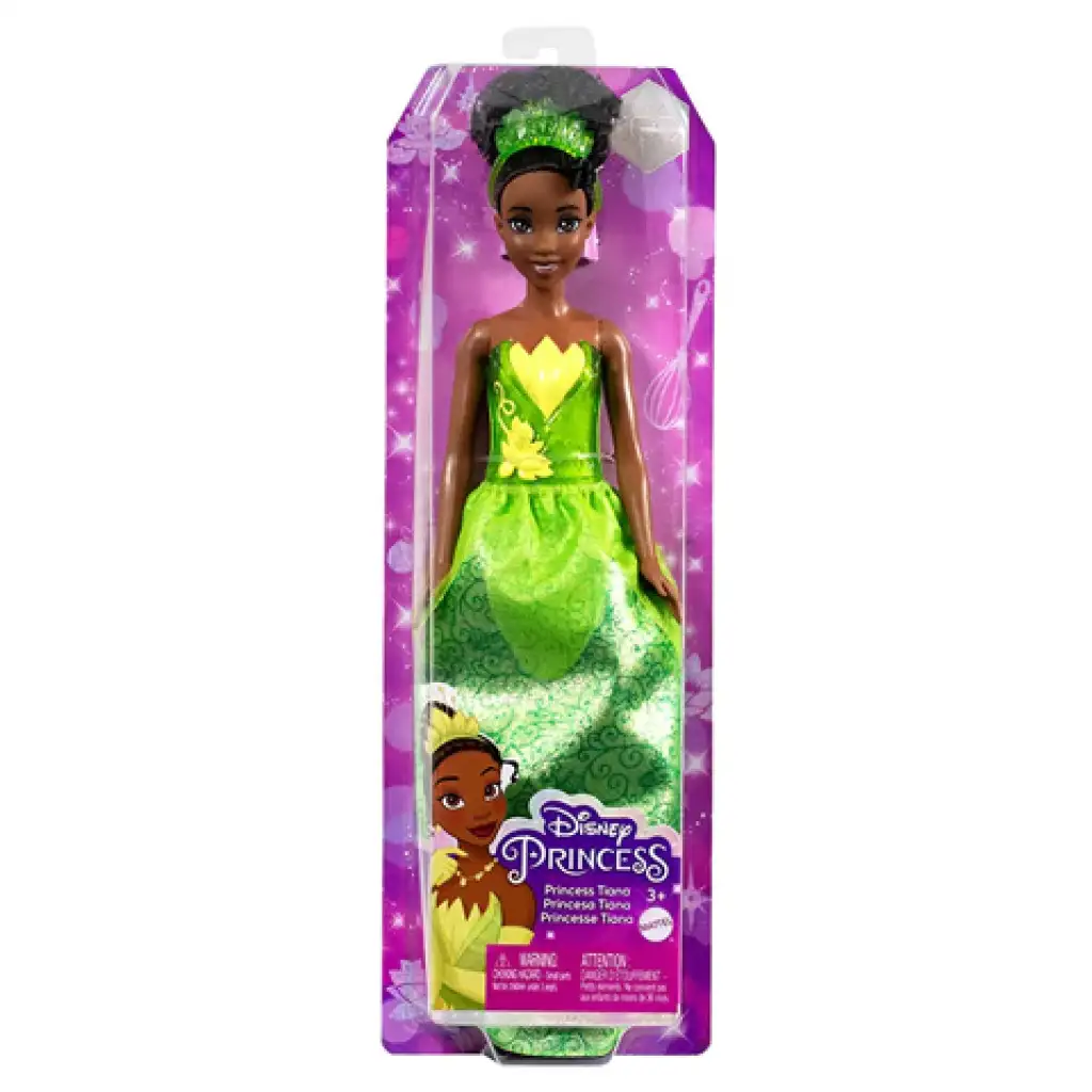 Księżniczki Disneya: Lśniąca lalka księżniczka Tiana - Mattel kép 1