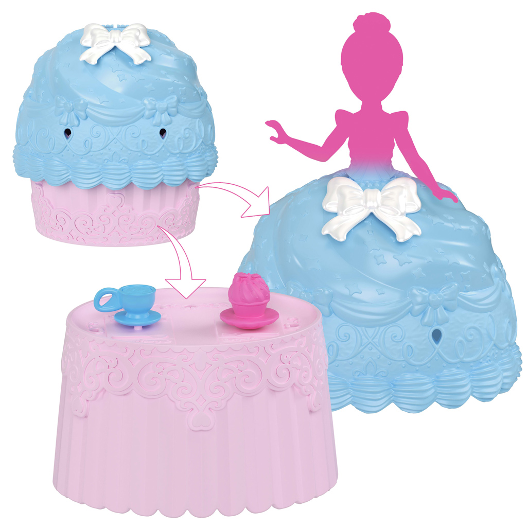 Księżniczki Disneya: Mini babeczka-niespodzianka, 1 sztuka – Mattel kép 2