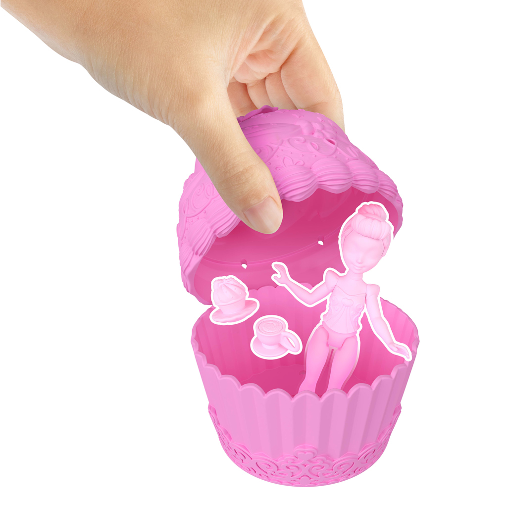 Księżniczki Disneya: Mini babeczka-niespodzianka, 1 sztuka – Mattel kép 3