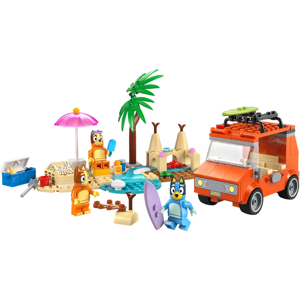 LEGO® Bluey™: Bluey i jej rodzina wybierają się na plażę (11202L) kép 3