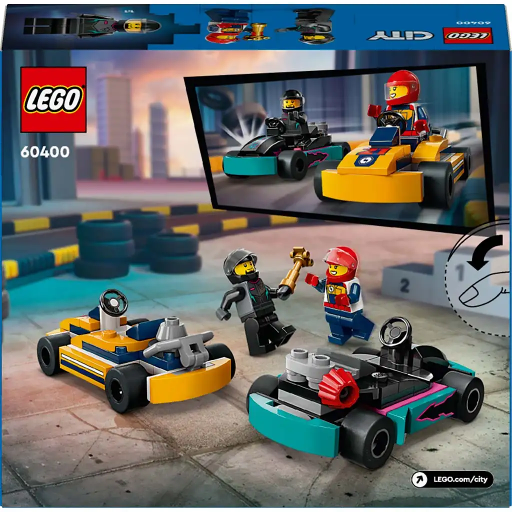 LEGO® City: Gokarty i kierowcy wyścigowi (60400) kép 2