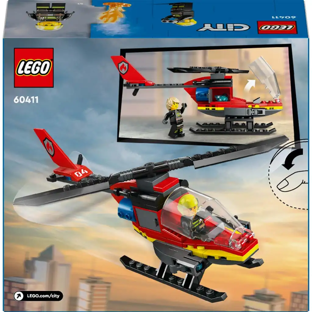 LEGO® City: Helikopter ratunkowy straży pożarnej (60411) kép 2