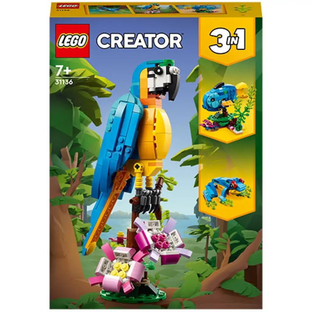 LEGO® Creator: Egzotyczna papuga 3 w 1 (31136) kép 1