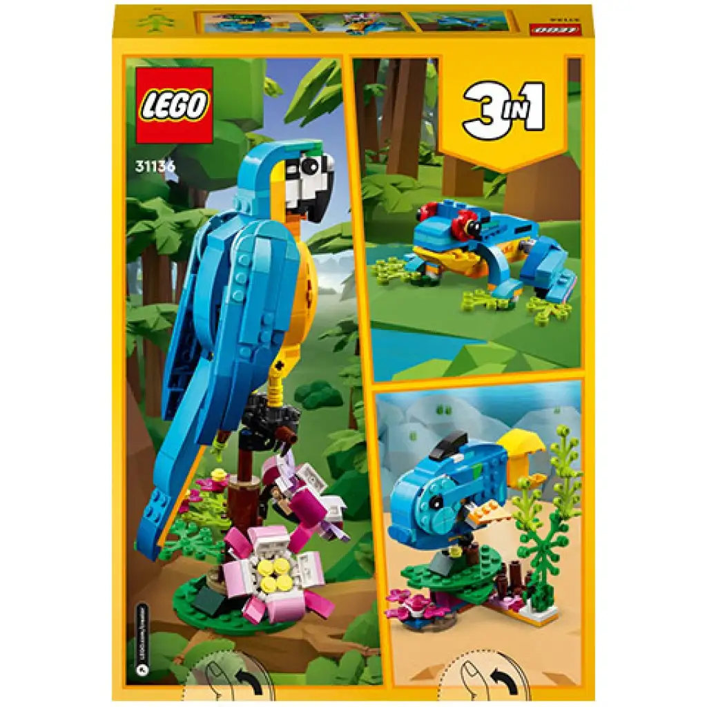 LEGO® Creator: Egzotyczna papuga 3 w 1 (31136) kép 2