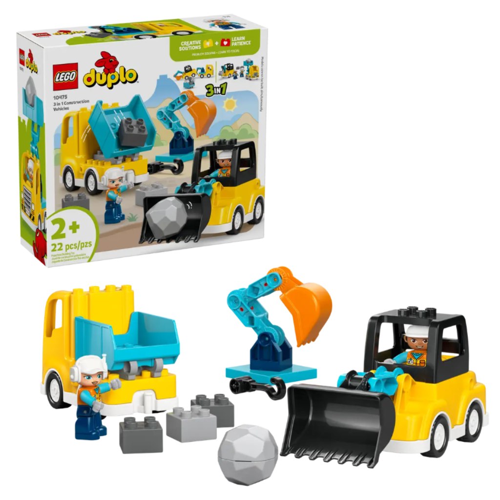 LEGO® DUPLO®: 3 w 1 maszyny budowlane (10475) kép 1