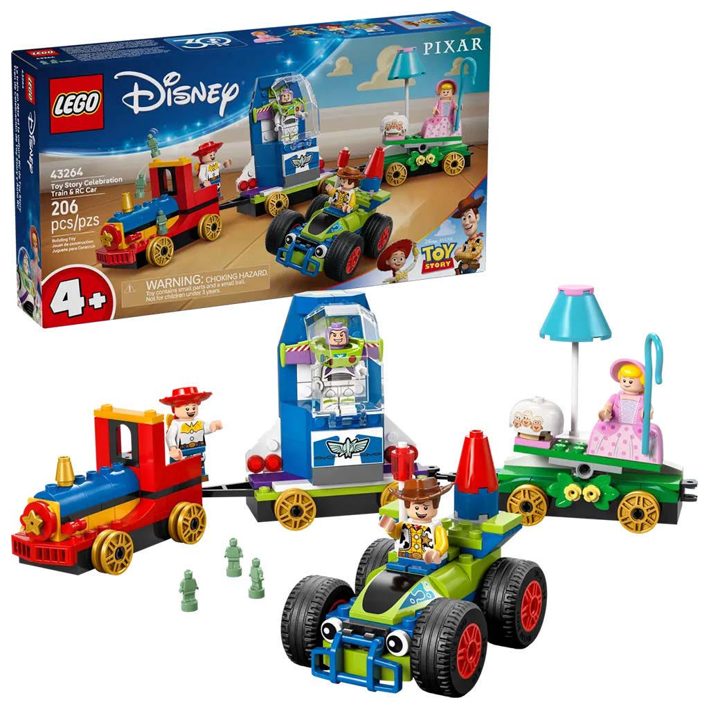 LEGO® Disney: Świąteczny pociąg Toy Story i wyścigówka RC (43264) kép 1