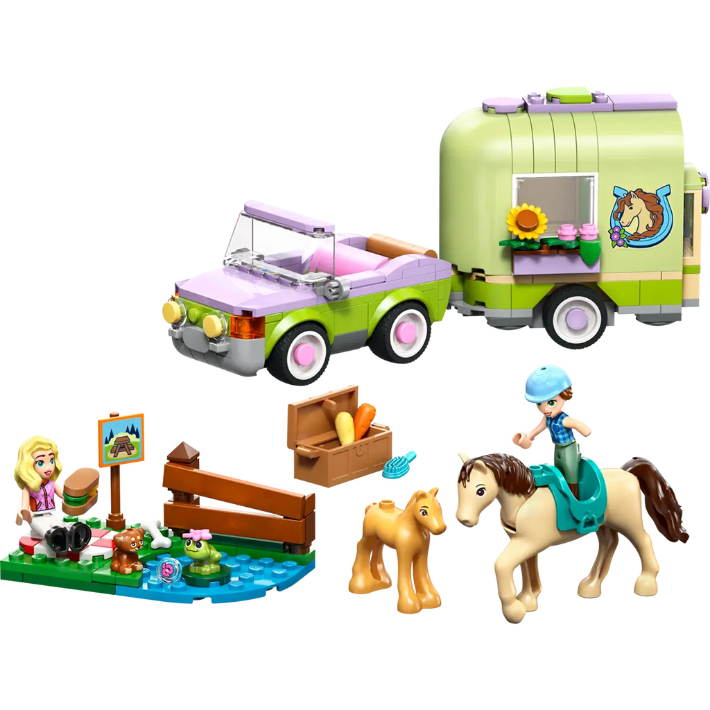 LEGO® Friends: Przyczepa do przewozu klaczy i źrebaka (42695) kép 2