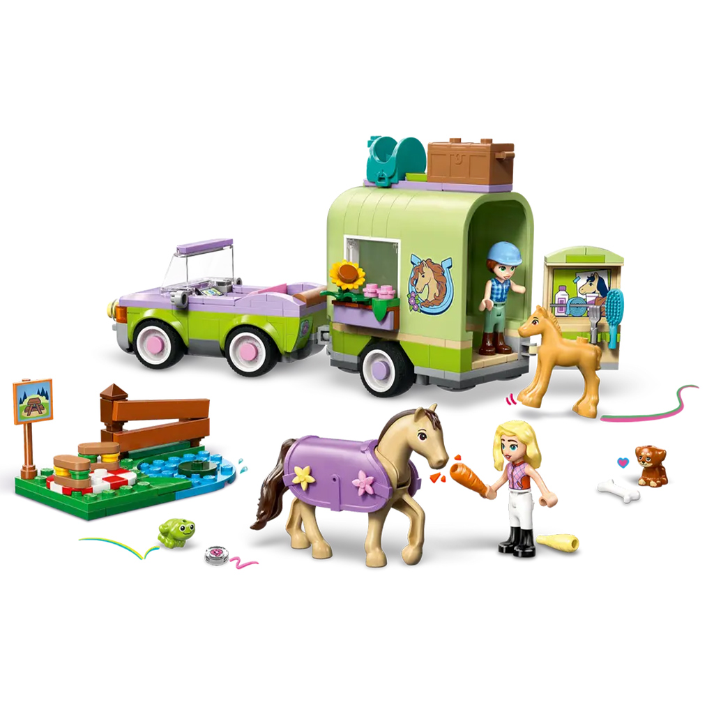 LEGO® Friends: Przyczepa do przewozu klaczy i źrebaka (42695) kép 3