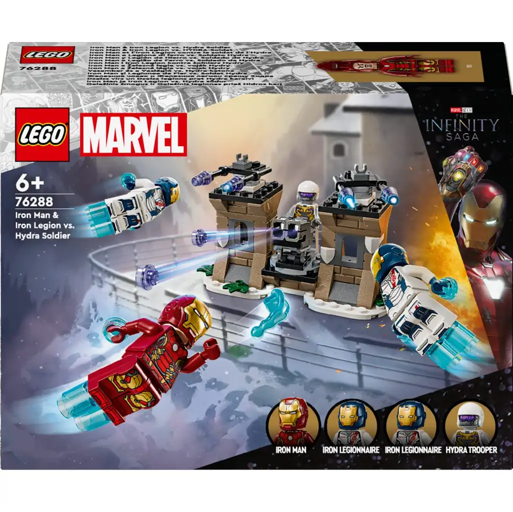 LEGO® Marvel: Iron Man i Iron Legion vs. Żołnierz Hydry (76288) kép 1