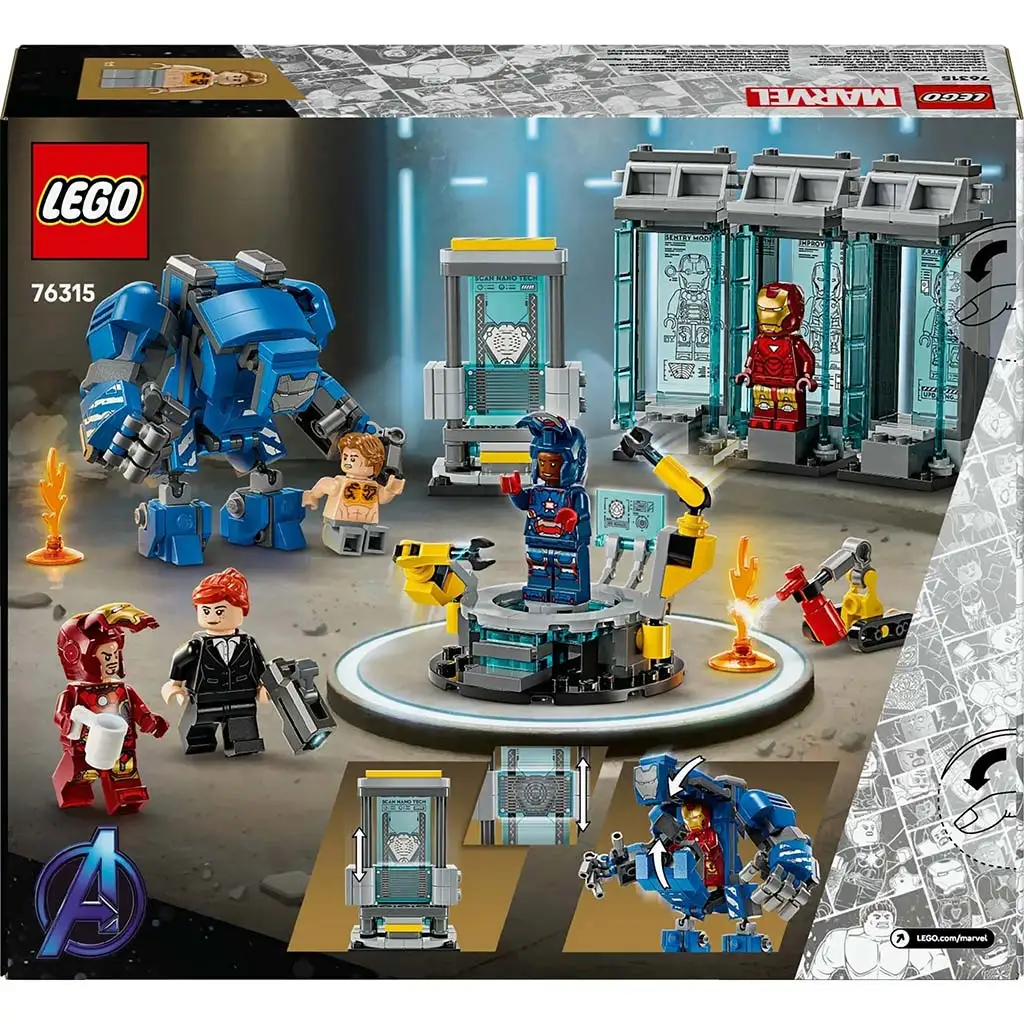 LEGO® Marvel: Laboratorium Iron Mana: Zbrojownia (76315) kép 4