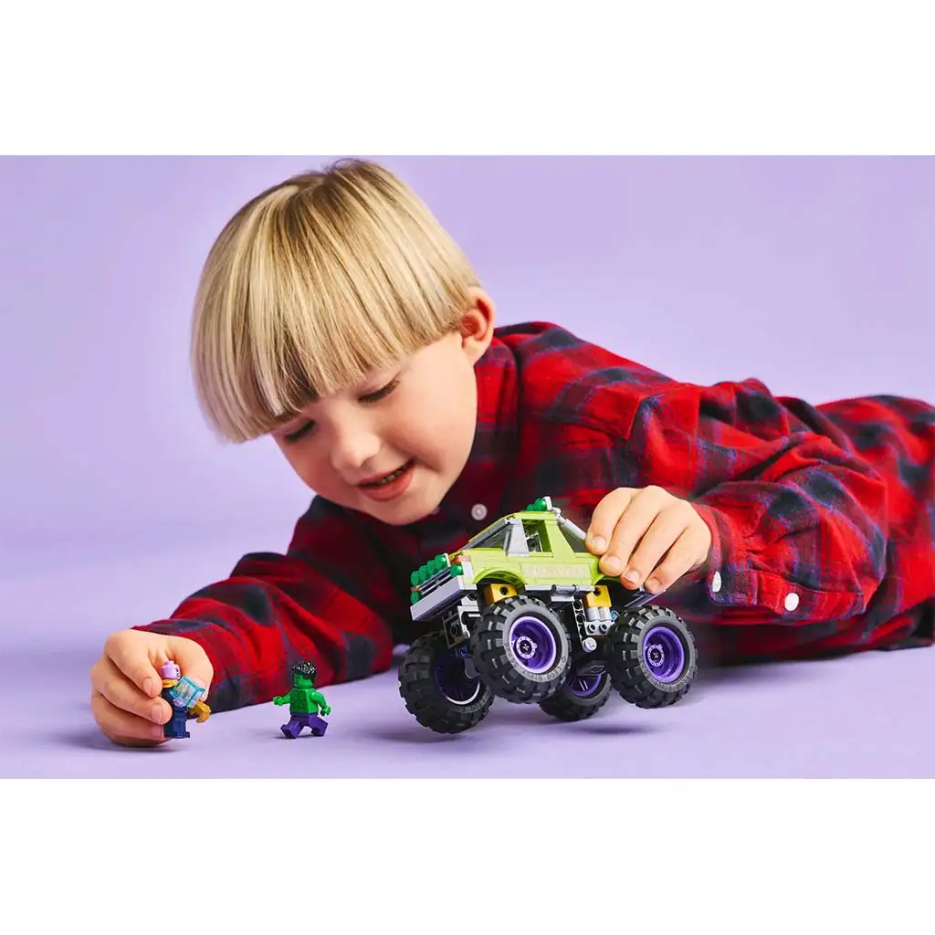 LEGO® Marvel: Olbrzymi terenowy pojazd Hulka kontra Thanos (76312) kép 5
