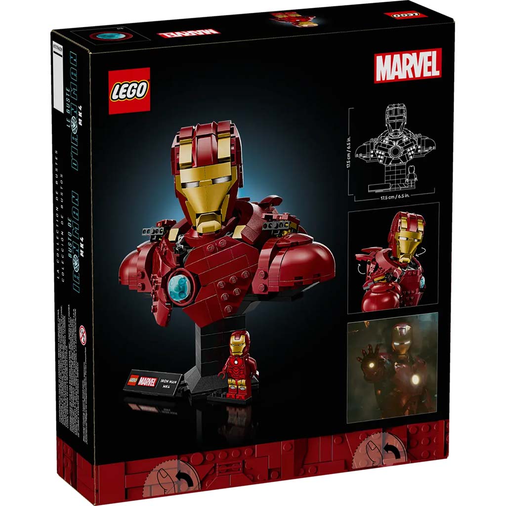 LEGO® Marvel: Popiersie Iron Mana MK4 (76327) kép 5