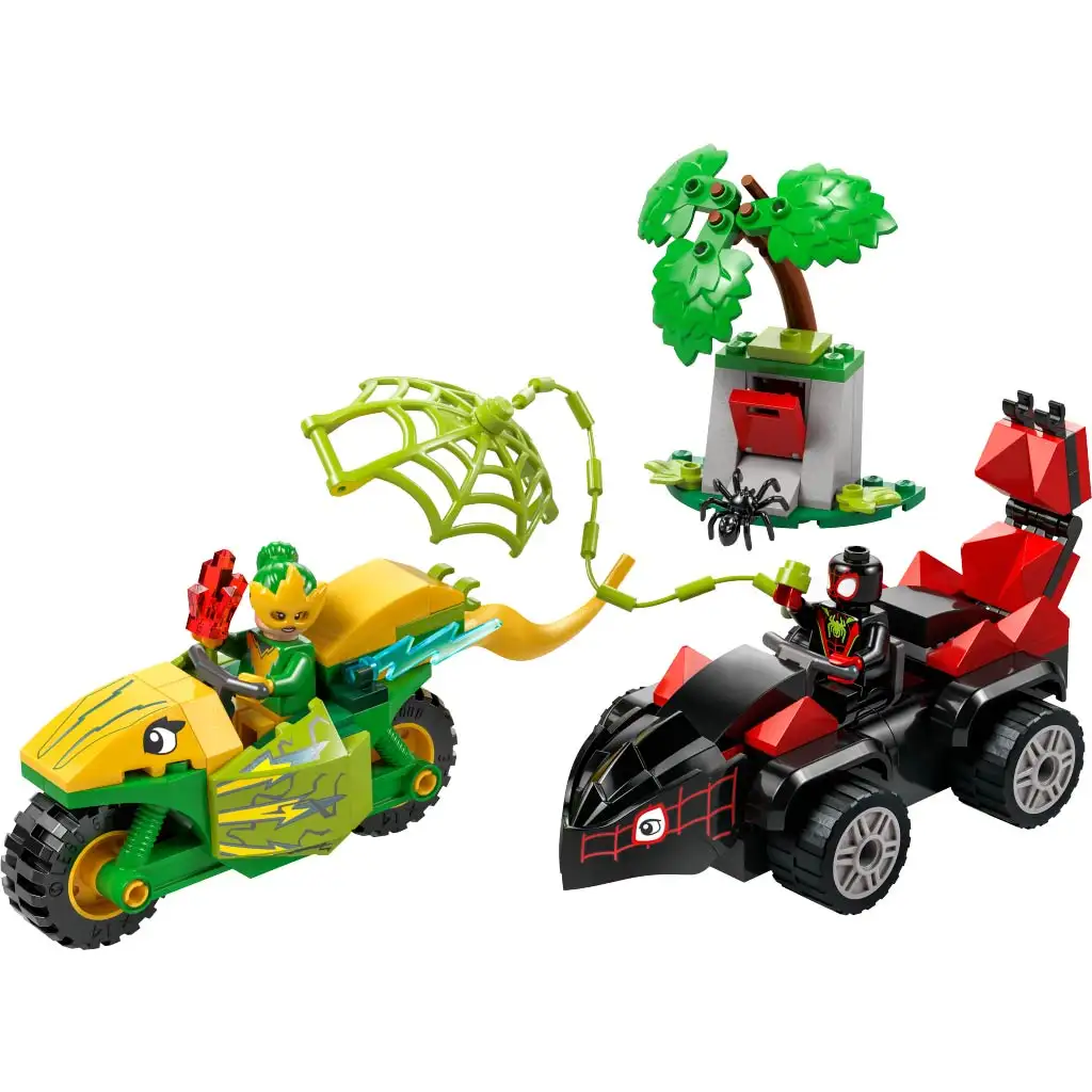 LEGO® Marvel: Spin i Electro – Pościg pojazdem dinozaura (11198) kép 3