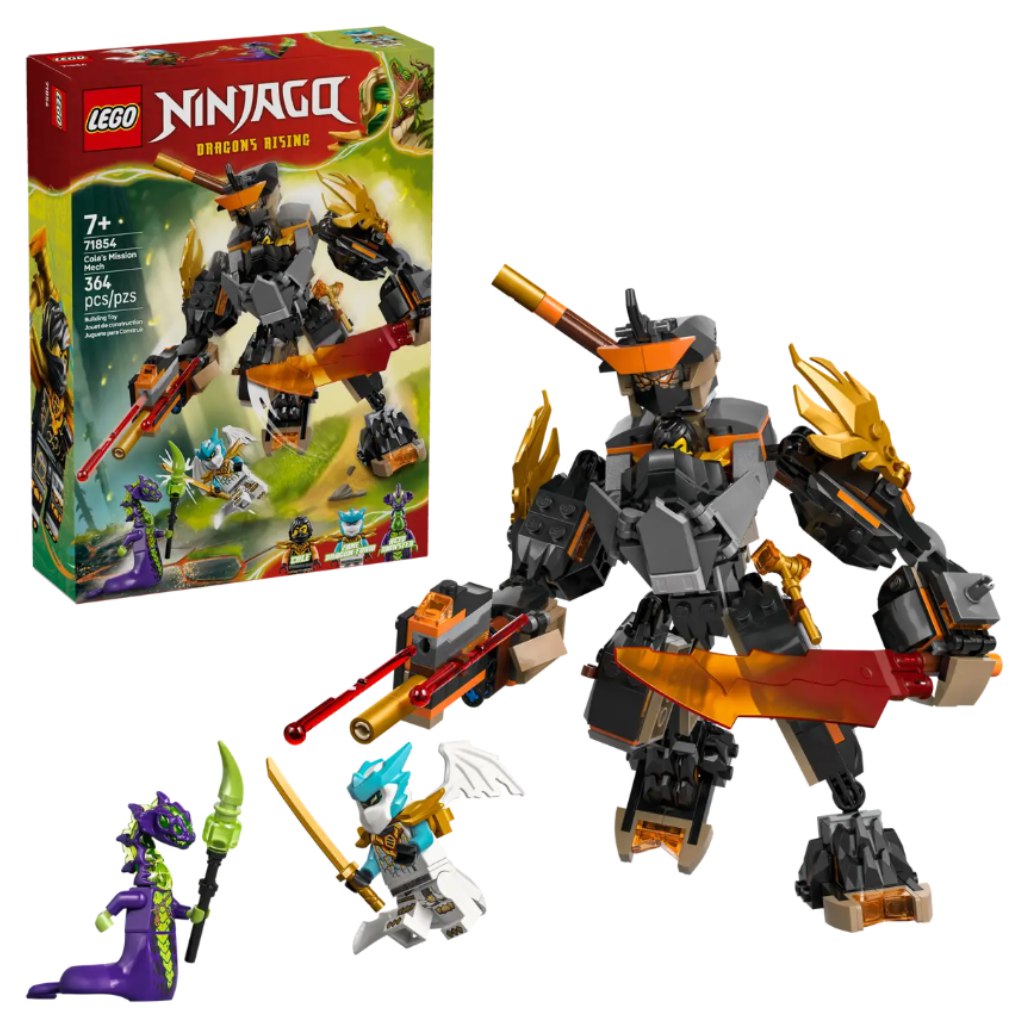 LEGO® Ninjago: Akcyjny robot Cole’a i Smok Zane’a (71854) kép 1
