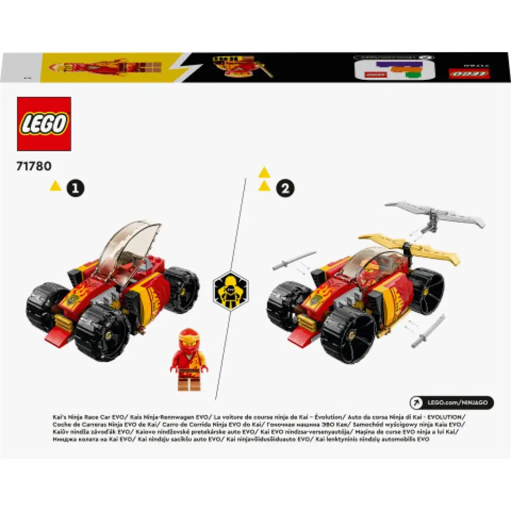 LEGO® Ninjago: Wyścigówka Ninja Kai EVO (71780) kép 2