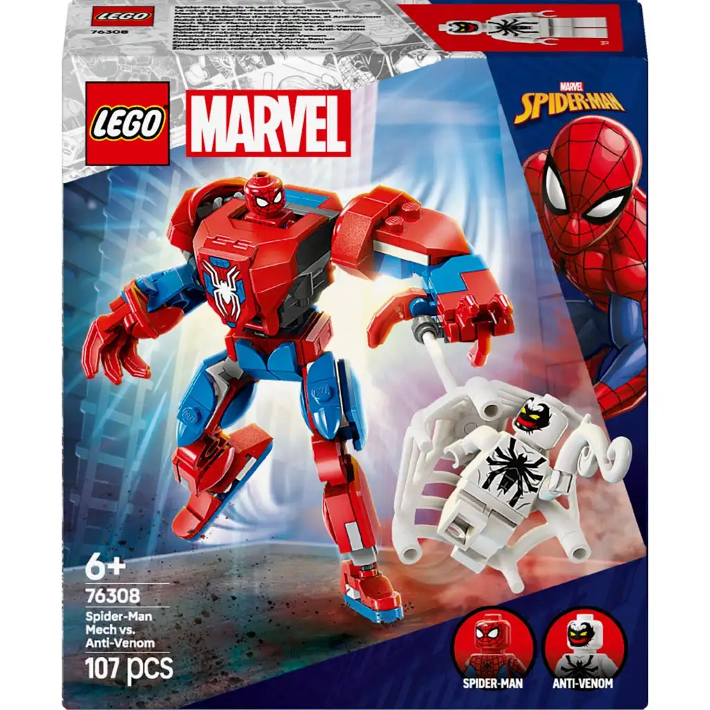 LEGO® Super Heroes: Marvel – Spider-Man robot kontra Anti-Venom (76308) kép 1