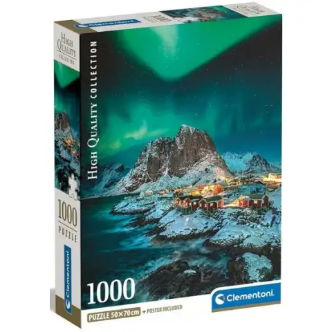 Lofoty Wyspy HQC Puzzle 1000 elementów z plakatem - Clementoni kép 1