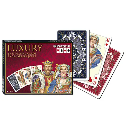 Luksusowe karty do remika - Luxury 2x55 kart - Piatnik kép 1