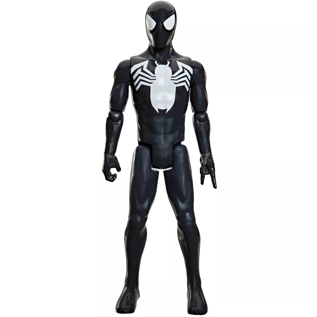 Marvel Avengers: Seria Titan - Spider-Man w czarnym stroju, figurka 30 cm - Hasbro kép 2