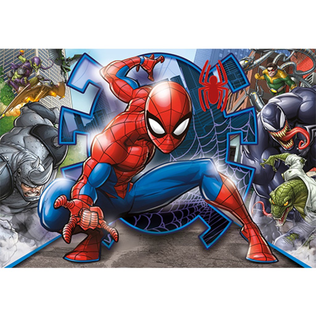 Marvel Spider-Man Supercolor puzzle 104 elementów - Clementoni kép 2