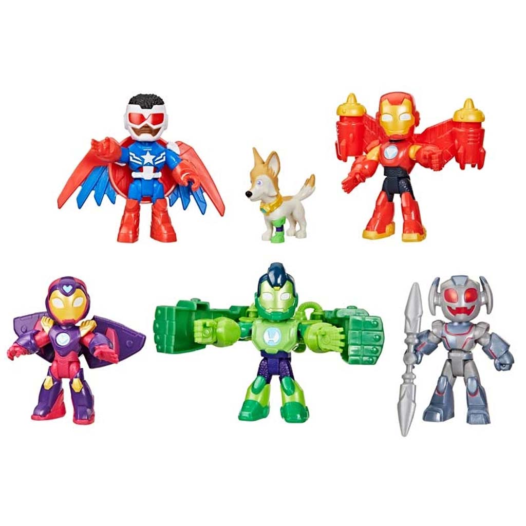 Marvel: Zestaw 6 figurek Iron Man Armored Avengers - Hasbro kép 2