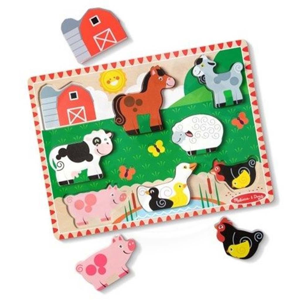 Melissa&Doug: Puzzle ze zwierzętami - Farma - Spin Master kép 1