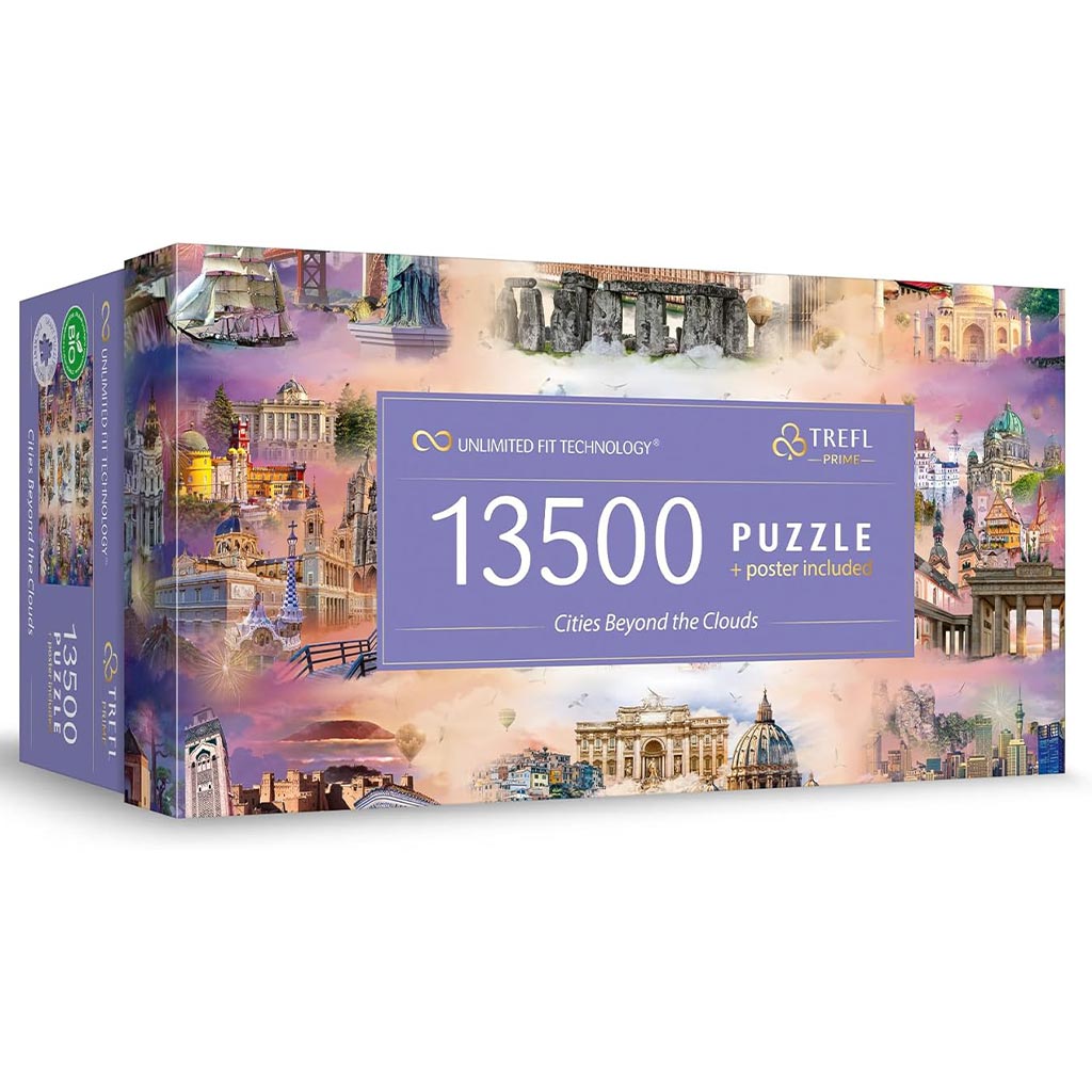 Miasta w chmurach 13500-elementowe puzzle UFT - Trefl kép 1