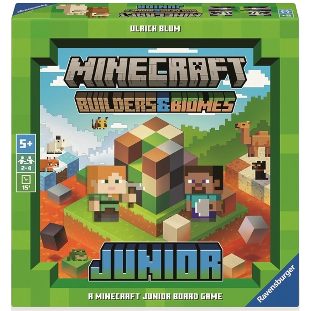 Minecraft: Budowniczowie i Biomy Junior – gra planszowa Ravensburger kép 1