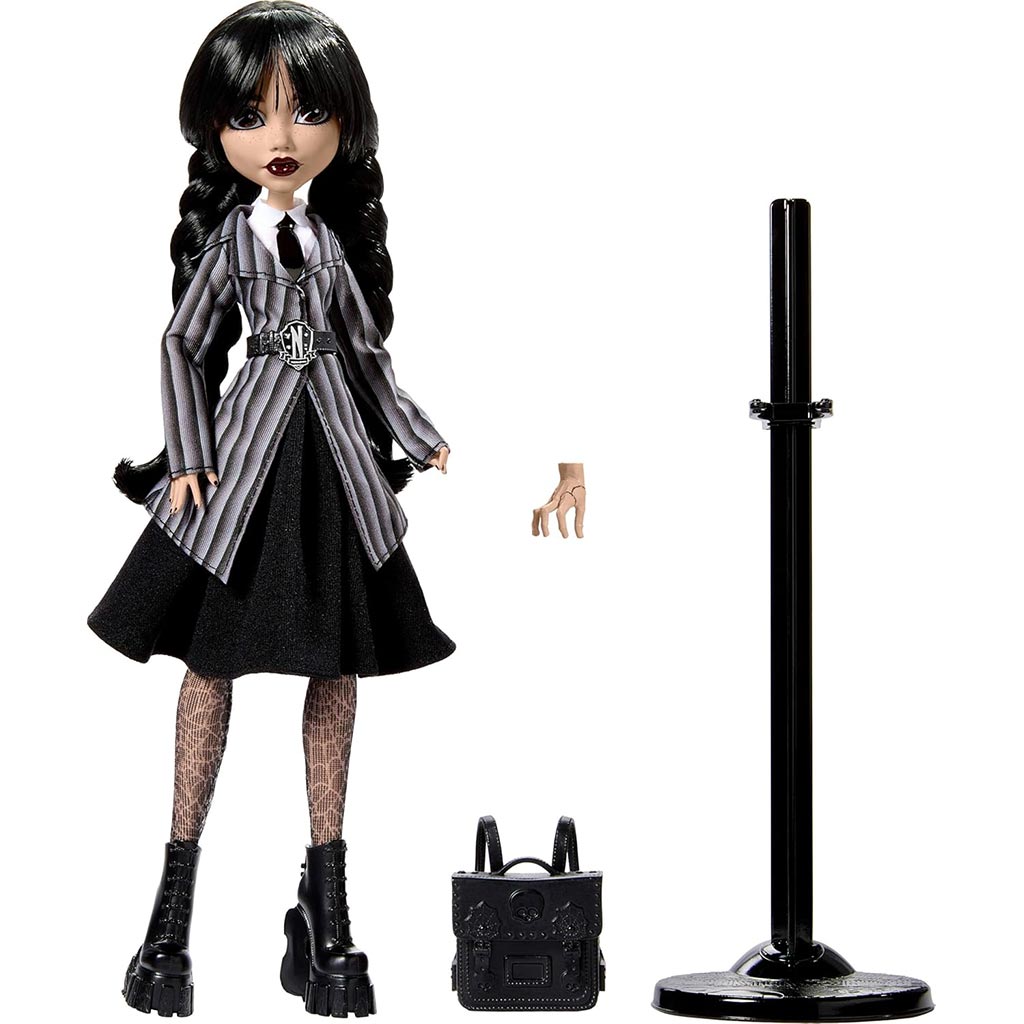 Monster High X Wednesday: lalka Wednesday Addams - Mattel kép 3