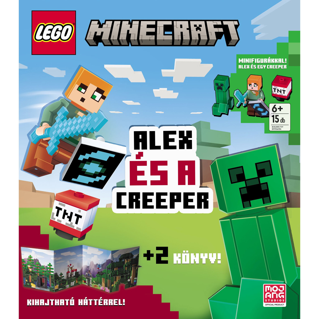 Móra: LEGO® Minecraft Książka aktywności z Alex i creeperem kép 1