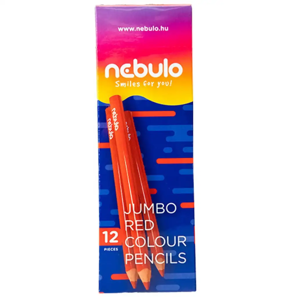Nebulo: Czerwona trójkątna kredka Jumbo, 1 sztuka kép 1