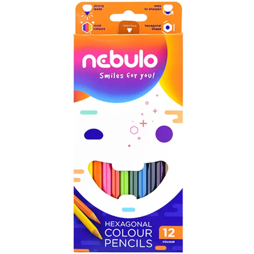 Nebulo: Zestaw kolorowych kredek, 12 sztuk kép 1